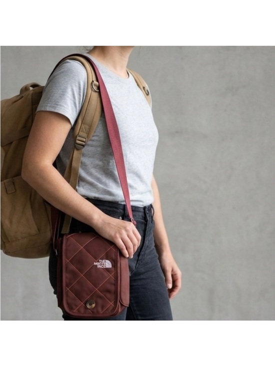 The North Face Handbags - The North Face Quilted Maroon Crossbody Bag for Women